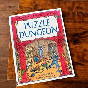 Vintage 1995 Usborne Puzzle Dungeon Paperback Book
